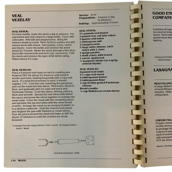 Winterthurs Culinary Collection Cookbook 3rd Edition 1985 Spiral Bound Recipes - Picture 9 of 13